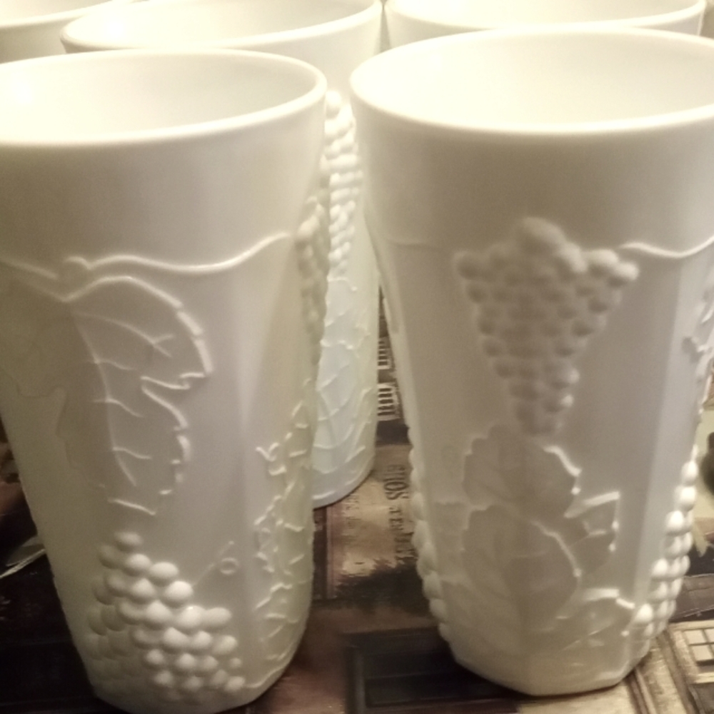 Set of 8 tea water glasses